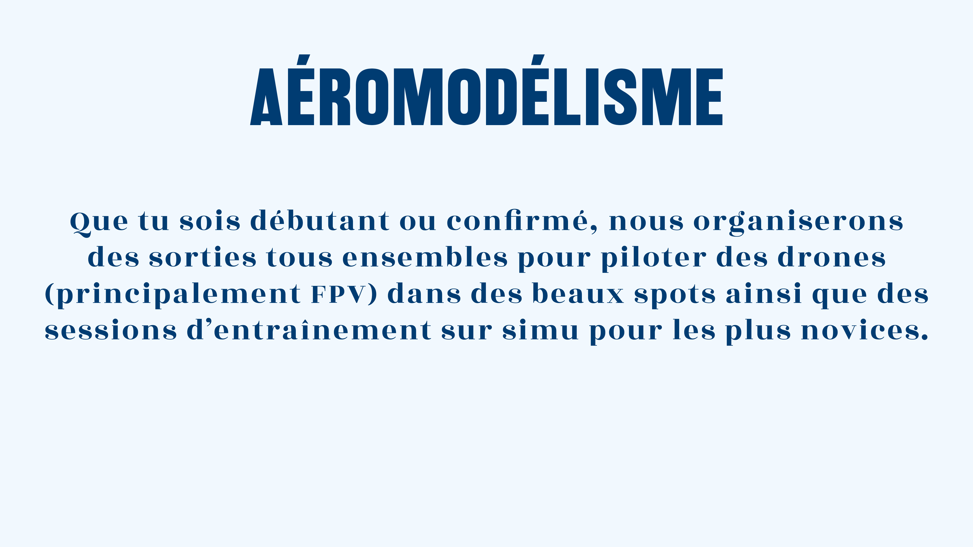 activité aéromodélisme