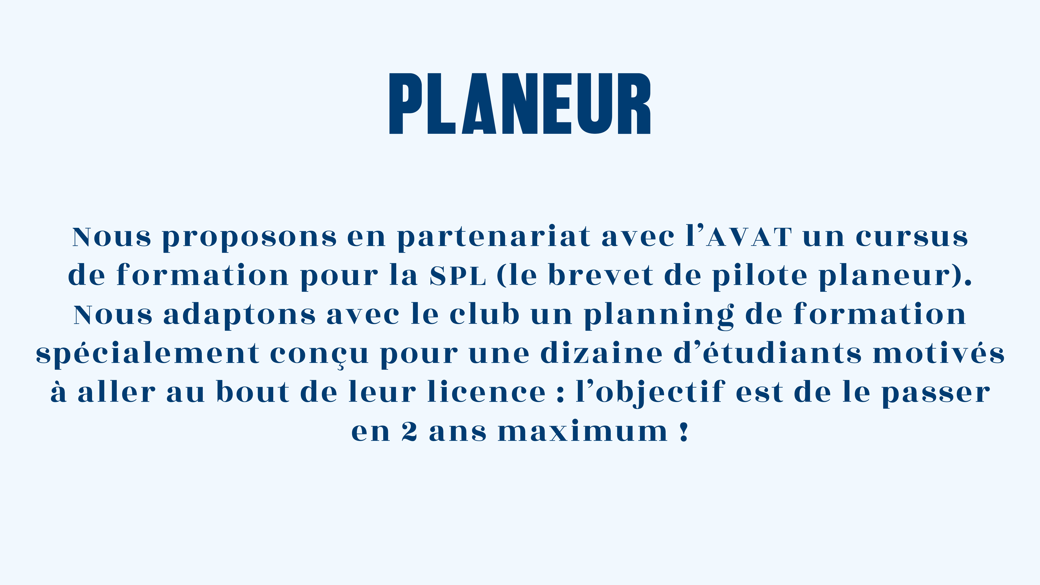 activité Planeur